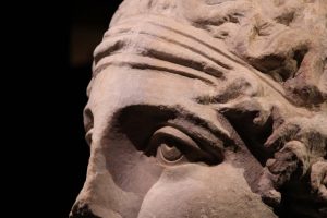 Sappho Statue in Archeological Museum